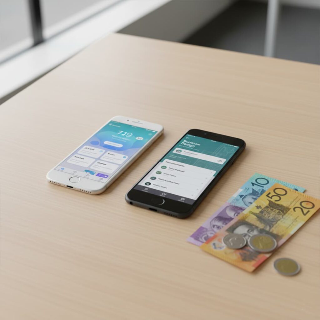 iOS and Android app designs by Brisbane developers.